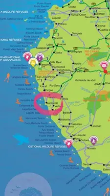 a map of italy with cities and highways at Casa La Junglita in Paraíso