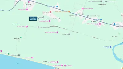 a map of the city of san francisco at Villa Blue Vacations in Parrita