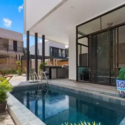 Chic Bohemian Villa with a Private Swimming Pool and Stunning Outdoor Space