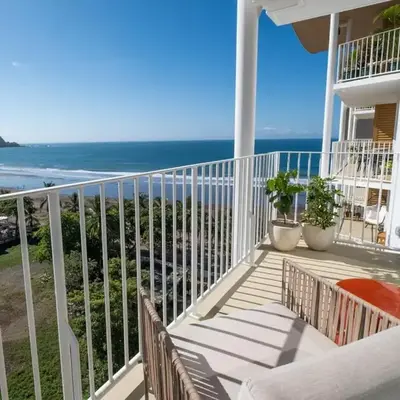Stylish 1-BR Oceanfront Condo with Panoramic Views