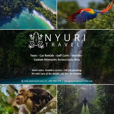 a collage of photos with a picture of a monkey and a river at Condo Morpho with 2bed 2 baths in Coco