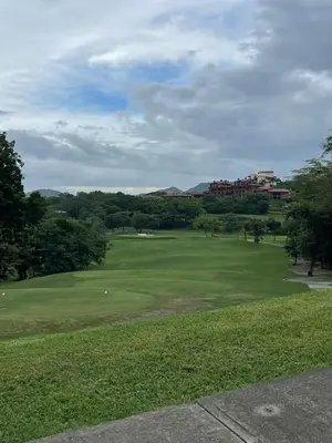 a view of a golf course with a green at Welcome to paradise!Reserva Conchal, Solaris, C-1A in Playa Conchal