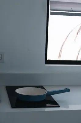 a bowl and a utensil sitting on top of a counter at Blue Banana Villas in San José Pinilla