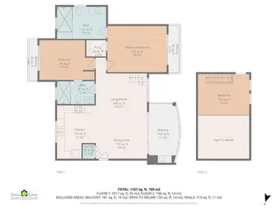 a floor plan of a house at Modern Island-Themed Condo with Floor-to-Ceiling Windows & Garden and Pool Views Within Walking Distance of the Beach in Coco