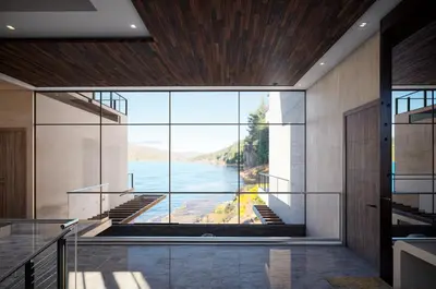 a house with a view of the water at Casa Grande Caletas in Jacó