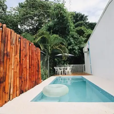 Bamboo House in Herradura with private pool