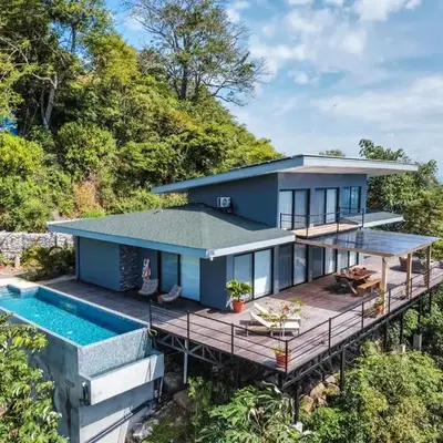 Villa with Stunning Isla Tortuga Ocean View