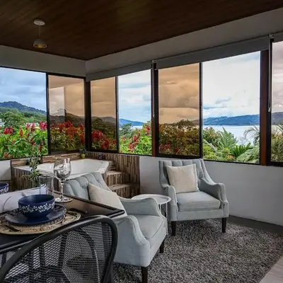 Volcano & Lake View Oasis with Scenic Tub