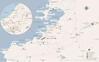 a detailed map of nigeria with cities and airports at Kamin Casa, Ocean Views & Beach Club in Sardinal
