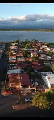 an aerial view of a village next to the water at No está disponible in Puntarenas