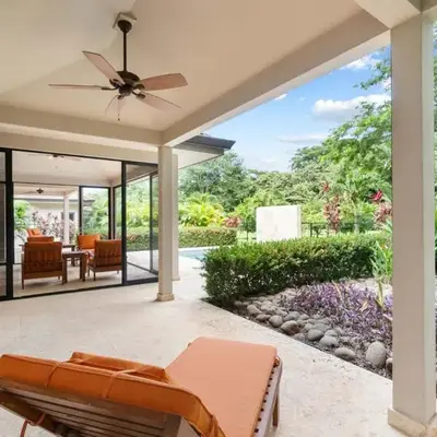 Beautiful Home in a Gated Neighborhood Walking Distance to the Beach with Garden Views and a Pool