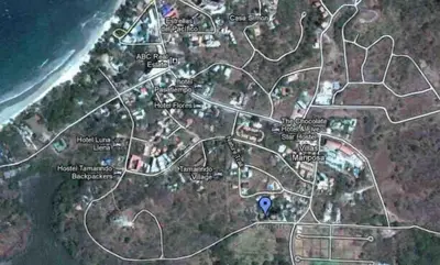 a map of a city with a lot of buildings at Casa Clancy in Tamarindo