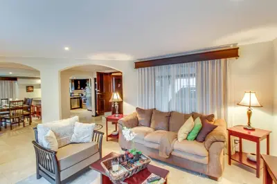 a living room with a couch and two chairs at The Cove 7/8 at Playa Ocotal in Ocotal