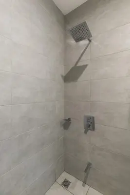 a bathroom with a shower with a shower head at Corporate Stays Urban Flats 1 Bedroom in San Rafael