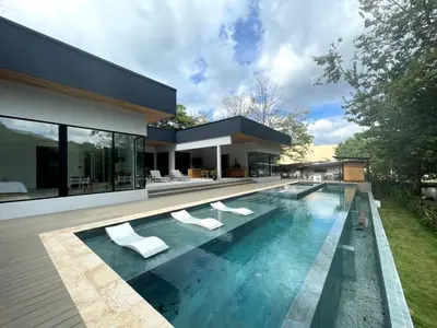 an image of a swimming pool in a house at Casa McCash in Tamarindo