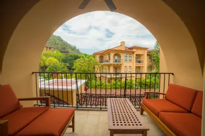a view of a house from a balcony at Bella Vista 2D 3 bdr 3 1 and half bath in La Mona