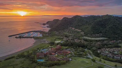 an aerial view of a resort next to the ocean at Miramar 3B - 3 bedr 3 bath Ocean View in Herradura