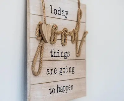a sign that says today things are going to happen at Torres del Mar 1202 in Jacó
