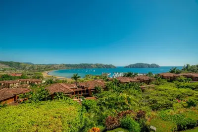an aerial view of a resort with a lake at Marbella 3D 3 BR Ocean View in La Mona