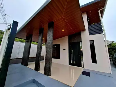 a rendering of a house with pillars at My Costa Rica Home Place in Tetsalia