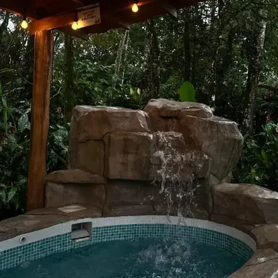 Cabin with private tropical forest