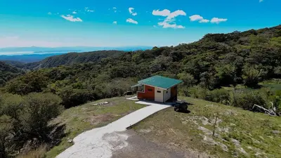 a small building on top of a hill at Casas Oria Monteverde in Monteverde Costa Rica