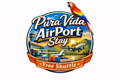 a can of pula vista air port stay tree shuttle at PURA VIDA AIRPORT STAY FREE SHUTTLe in Alajuela City