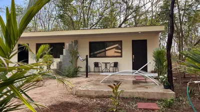 a small house in the woods at Casita Pacifica in Playa Grande