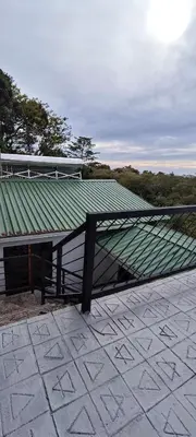 a green roof on top of a building at Four Elements House Peace & Nature in Monteverde in Monteverde Costa Rica
