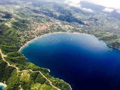 an aerial view of a large body of water at Plaza Colonial Second Floor One Bedroom Unit in Coco