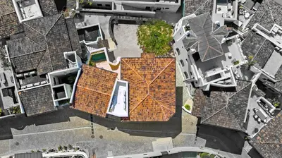 an overhead view of a roof of a building at LC Casa Olas in Playa Danta