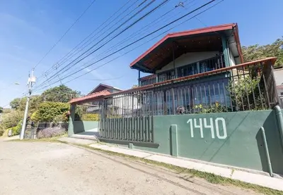 a building on the side of a street at Casa 1440 in Monteverde Costa Rica