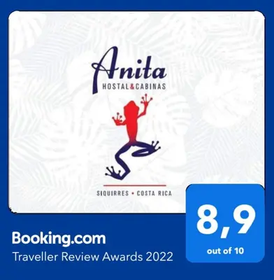 a sign for a ticket to an antiguaiki restaurants at Hostal y cabinas anita-and rafting tour! in Siquirres