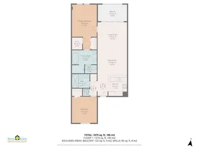 a floor plan of the proposed building for the new synagogue at Chic Minimalist Condo with Swimming Pool, Hot Tub, and Beach Club Access in Coco
