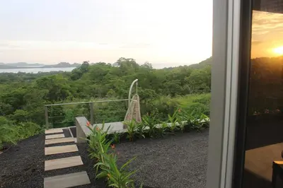 a view from the balcony of a house at Horizon Lodge Potrero in Potrero