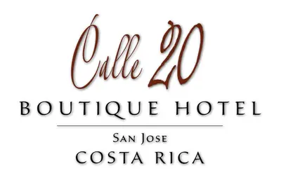 a hotel sign with the name of a boutique hotel at Boutique Hotel Calle 20 in San José