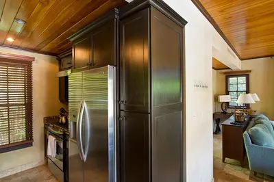 a large stainless steel refrigerator in a kitchen at Jet Luxury at Langosta Beach Resort & Villas in Tamarindo