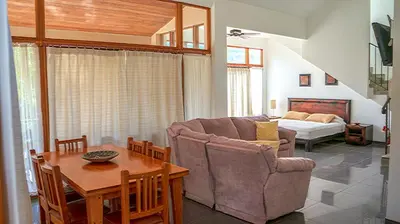a living room with a couch and a table at CW2 Casa Wasabi 2bed+1bath in Tamarindo