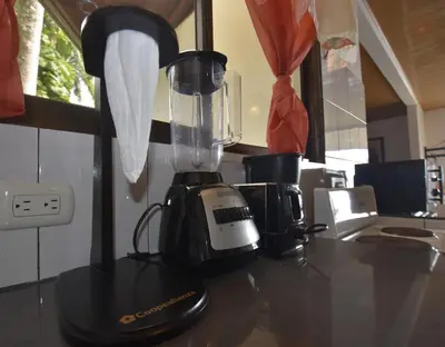 a blender sitting on top of a counter at Casa Federico in Quepos