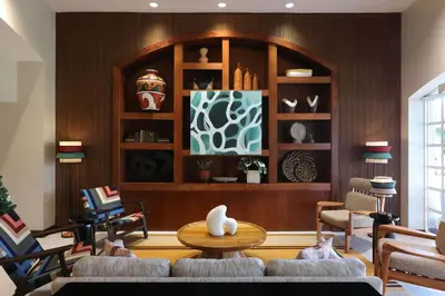 a living room with a couch and a table at Four Points by Sheraton San Jose Costa Rica in San José