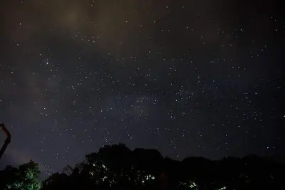 a night sky with a lot of stars at Casa Chicua in Sabanilla