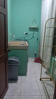 a bathroom with a sink and a toilet at apartamento 3 in Fortuna