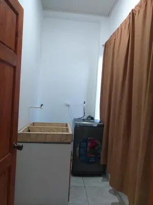 a bathroom with a tub and a sink in a room at apartamento 3 in Fortuna
