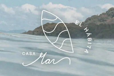 a painting of a fish in the water at El Hábita CASA MAR in Santa Teresa Beach