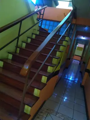 an overhead view of a staircase in a building at Hotel Marruecos C.R. in San José