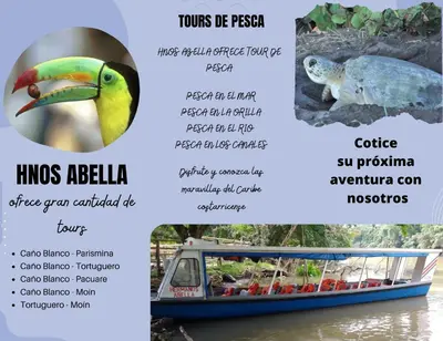 a flyer for a boat ride on the river at Sleep&Go! Cabina Familiar con 5 camas - Siquirres centro in Siquirres