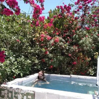 Maison du Bonheur CABALLO DEL MAR sur la plage avec bassin de rafraichissement