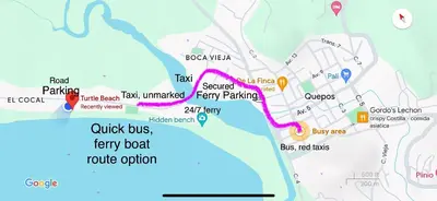 a map of the proposed improvements to the fairy food park at Beach Guesthouse in Manuel Antonio