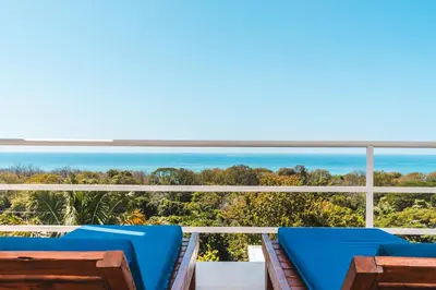 a view from the balcony of a villa at Buena Vista Ocean View Apartments Santa Teresa in Santa Teresa Beach