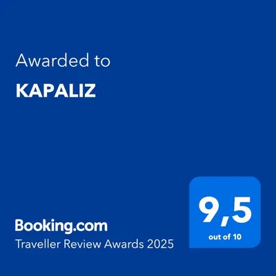 a blue phone screen with the text awarded to kaprilz at KAPALIZ in Tigre